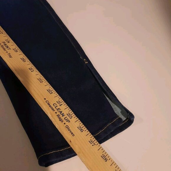 Frame Jeans Womens 25 Le Sylvie Slender Straight Ankle High Rise Side Split Hem - Picture 11 of 13